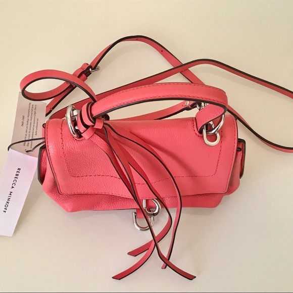 Rebecca Minkoff Stella Grapefruit Mini Satchel Bag - Picture 3 of 8